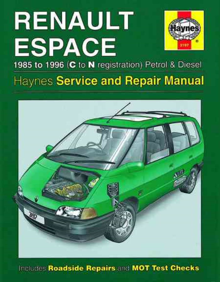 Renault Espace 1985-1996 Haynes Workshop Manual Service Repair Petrol Diesel - Bild 1 von 1