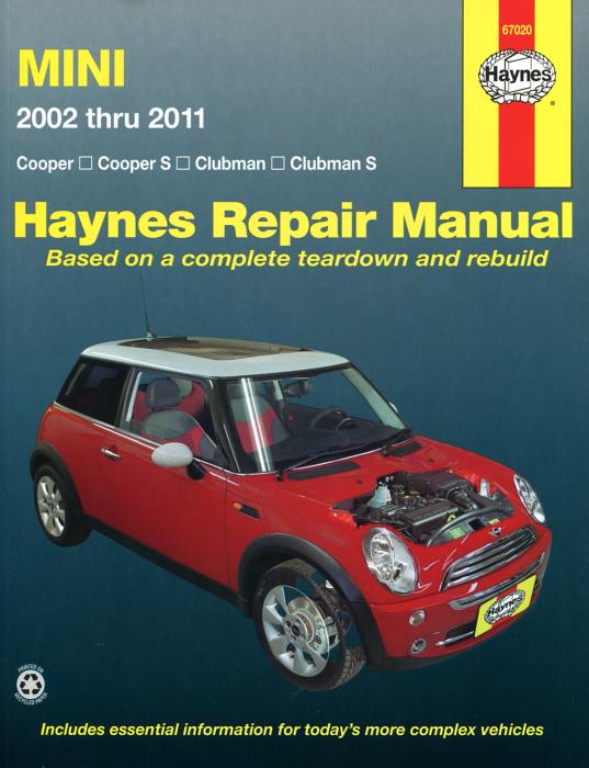 Mini 2002-2011 Cooper Cooper S Clubman Clubman S Haynes Workshop Manual Service