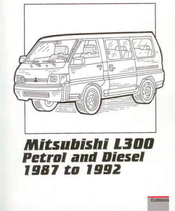 Details About Mitsubishi L300 Delica 1 6 2 5 Petrol Diesel 1987 1992 Workshop Manual Service