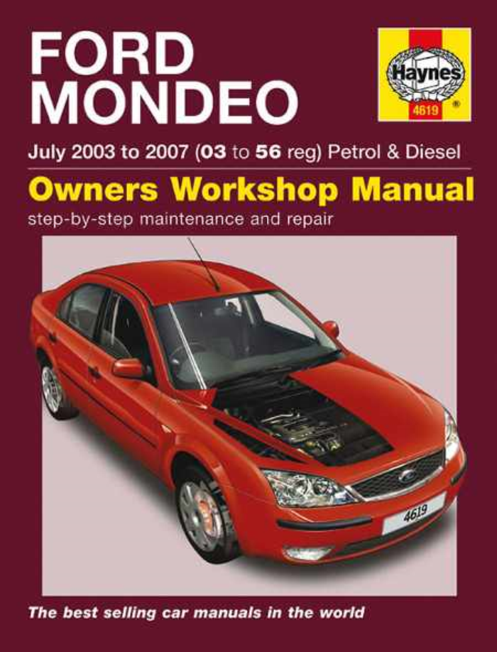 Haynes Manual Ford Mondeo Petrol Diesel 20032007 Service & Repair eBay