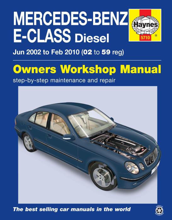 Haynes Manual MercedesBenz EClass CDI Diesel 20022010 Service eBay