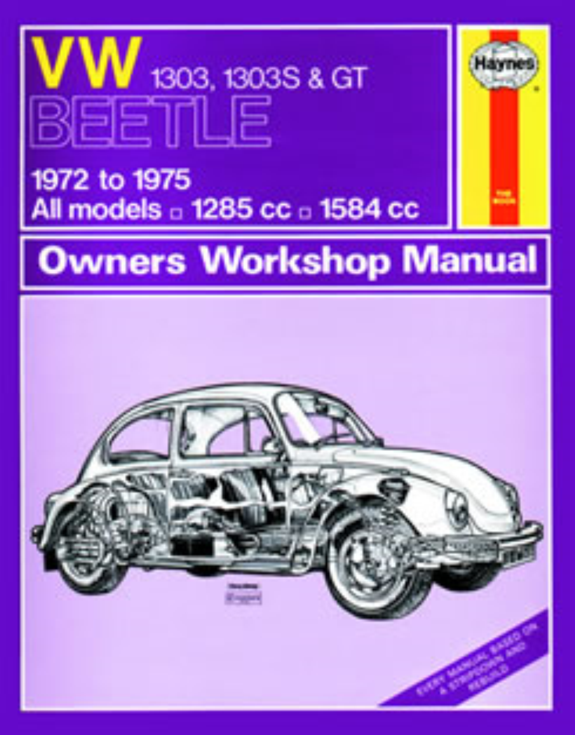 Details about VW Beetle Bug 1303 1303s GT 1972-1975 New Haynes Workshop Manual  Service Repair