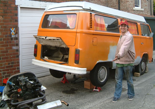 2005 - Scott's First VW Engine Removal!